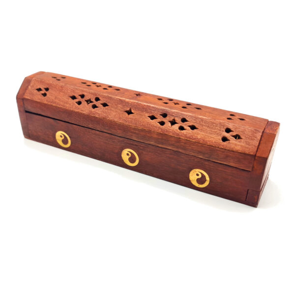 Räucherstäbchenhalter / Räucherbox aus Sheeshamholz - 25cm