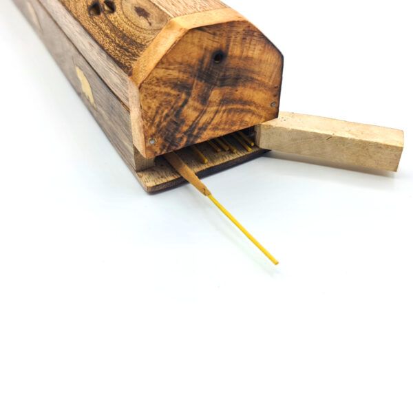 Räucherstäbchenhalter / Räucherbox aus Mangoholz - 30cm – Bild 3