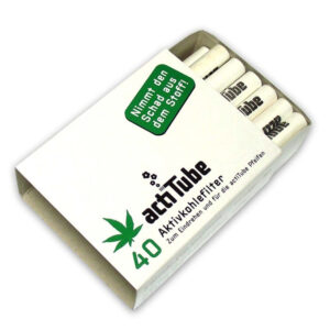 actiTube Aktivkohlefilter Regular ø 8mm – 40er Packung