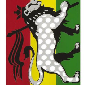 Grinder Card – Metall-Grinderkarte, Rasta Lion