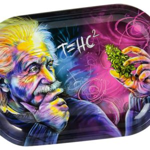 Dreh-Tablett – Rolling Tray, klein, “Einstein T=HC2”