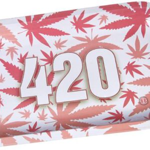 Dreh-Tablett – Rolling Tray, mittel, “420 pink”