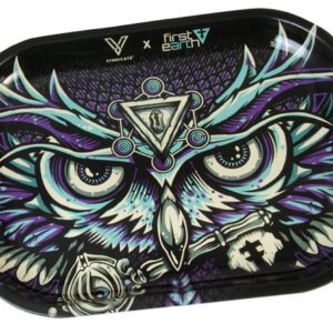 Dreh-Tablett – Rolling Tray, klein, “Eule”
