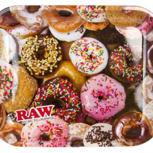 RAW Dreh-Tablett – Rolling Tray groß, “RAW Donut”