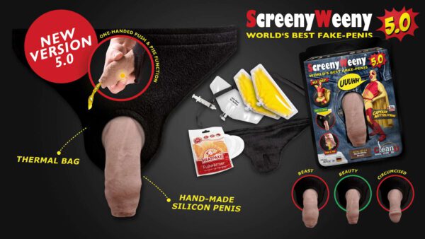 Screeny Weeny 5.0 Fake Penis - Nordic White – Bild 2