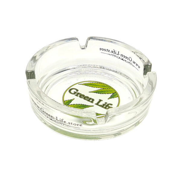 Green Life Aschenbecher aus Glas - klein