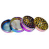 CNC Aluminium Grinder/Polinator, 62mm, 4-teilig, Rainbow - Image 2