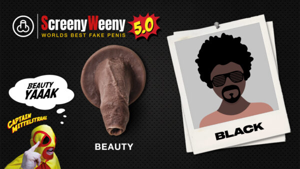 Screeny Weeny 5.0 Fake Penis - Black - Image 3