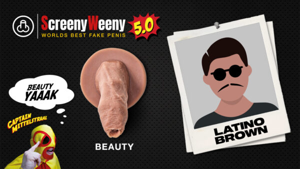 Screeny Weeny 5.0 Fake Penis - Latino / Brown – Bild 3