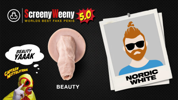 Screeny Weeny 5.0 Fake Penis - Nordic White – Bild 3
