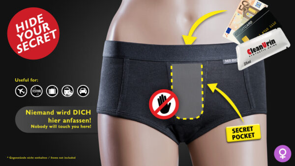 Spezialunterwäsche mit Geheimfach für Frauen – Bild 3