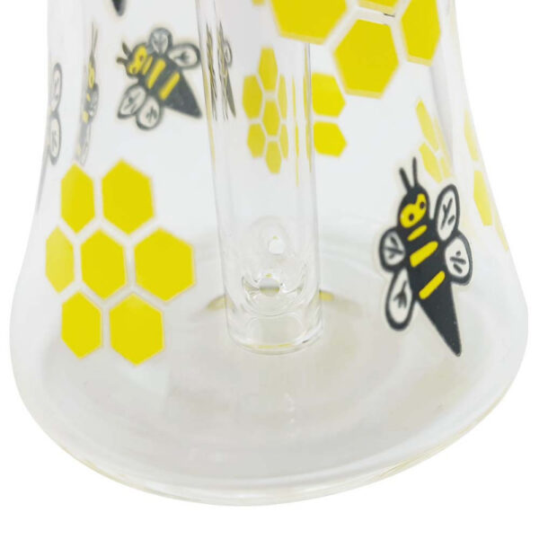 Bee Bong - Dabbing Rig 19cm Fluoreszierend GHBB – Bild 3