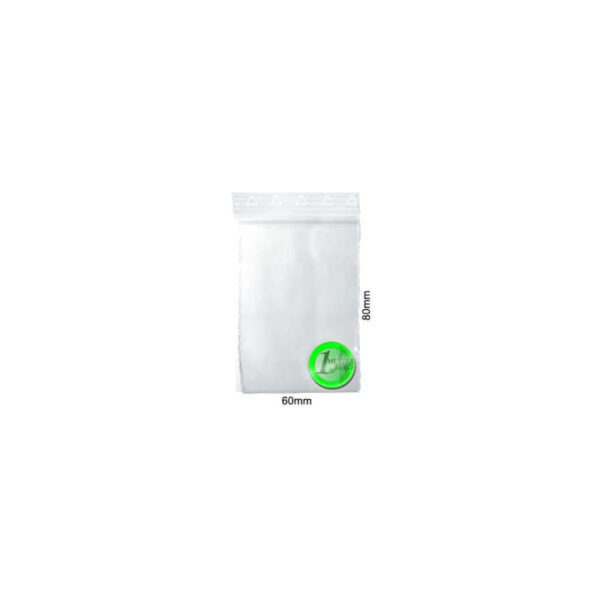 Zip-Lock Druckverschluss Beutel 100 Stück 60mm x 80mm – Stärke: 50µ