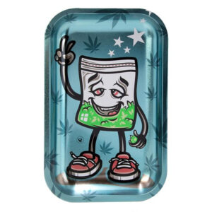 Rolling Tray Dreh-Tablett, Metall, mittel "420 CHARACTERS 2/4 Metallic"