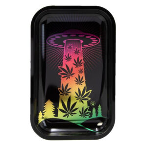 Dreh-Tablett – Rolling Tray, mittel, "420 UFO GRADIENT Metallic"