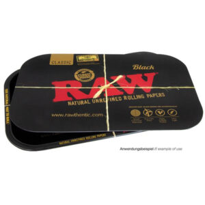 RAW Magnetic Rolling Tray Cover Small-klein, "RAW schwarz"
